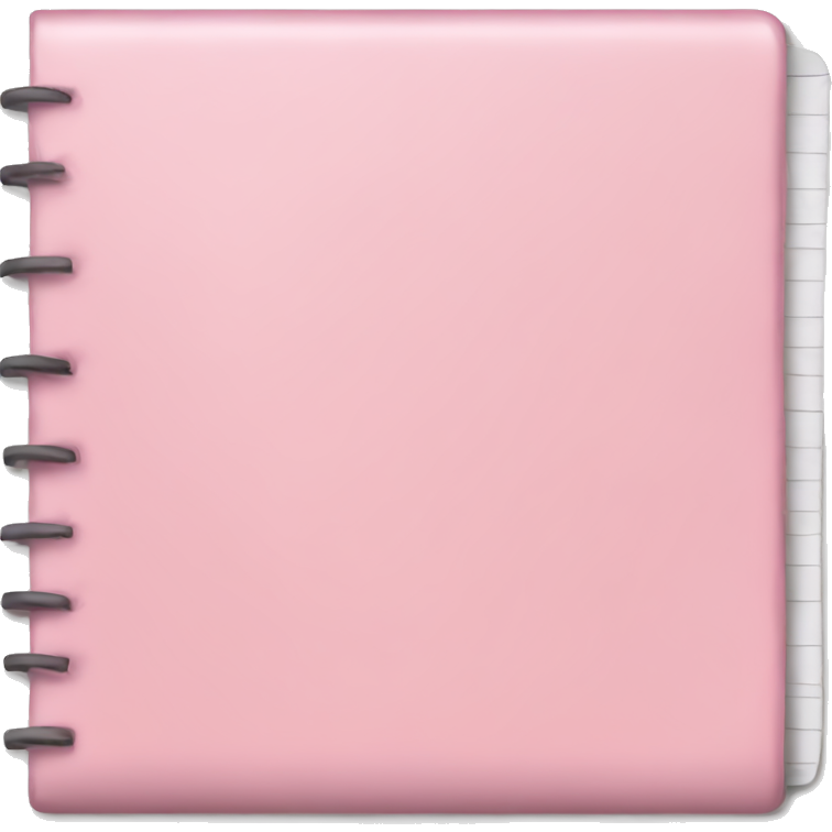 Light pink notepad