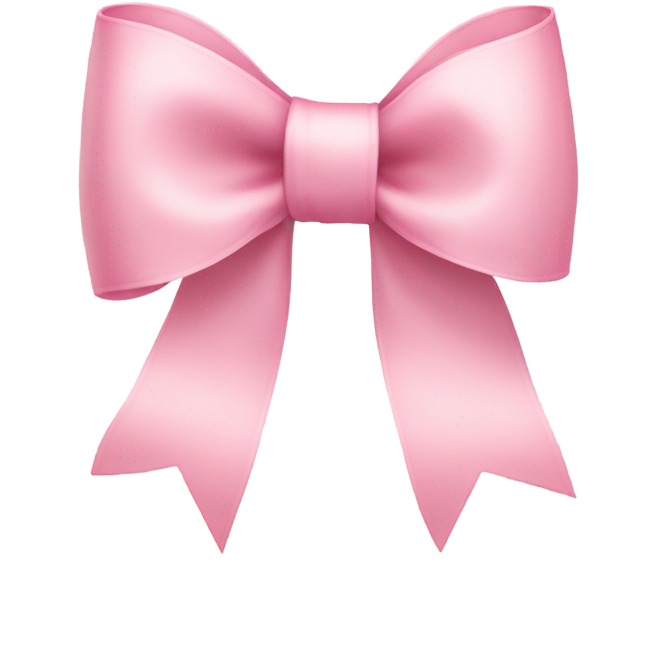 Light pink ribbon bow
