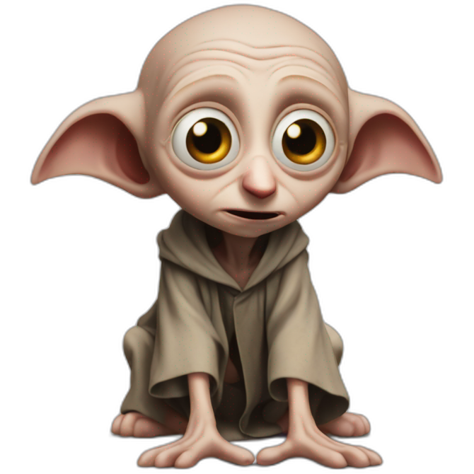 Dobby de harry potter qui pleure