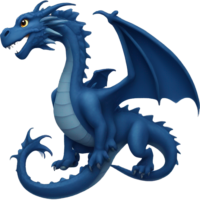 Navy blue dragon