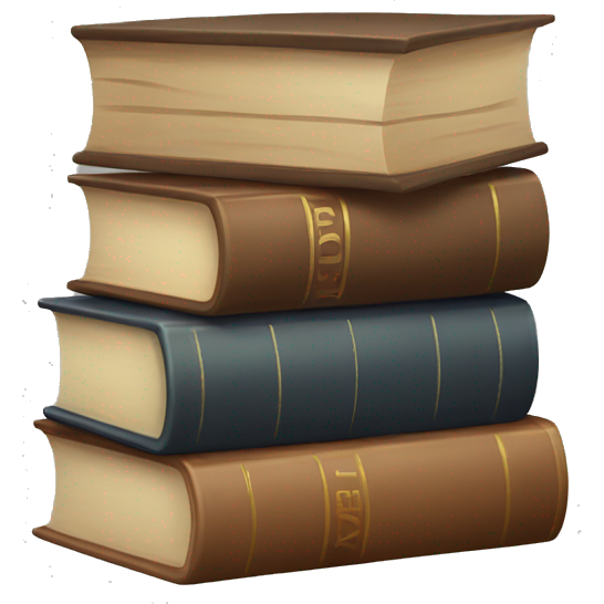 Neutral stack of books