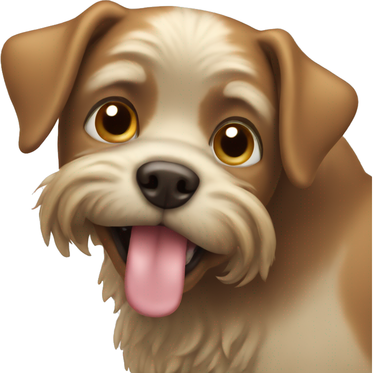 Dog pooping