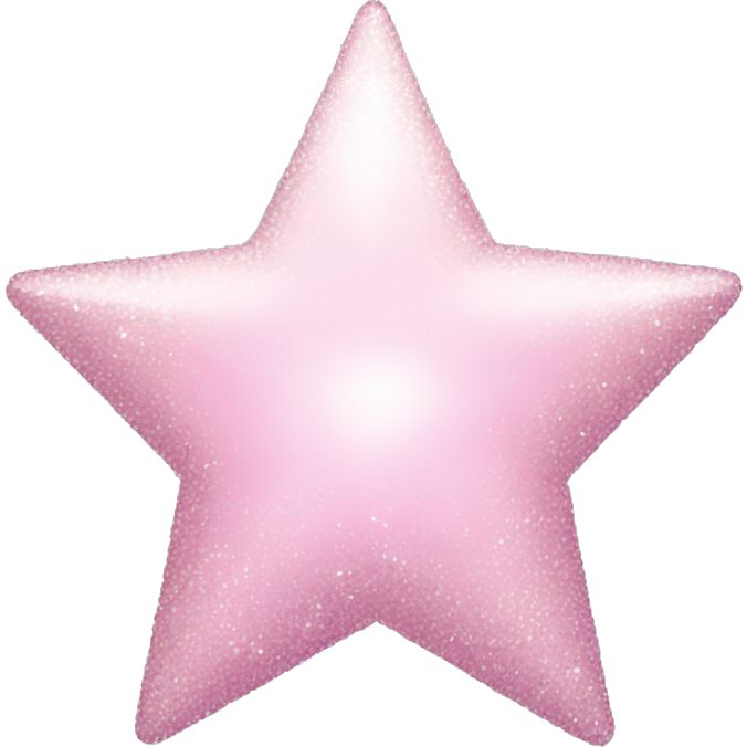 Pale pink star sparkle