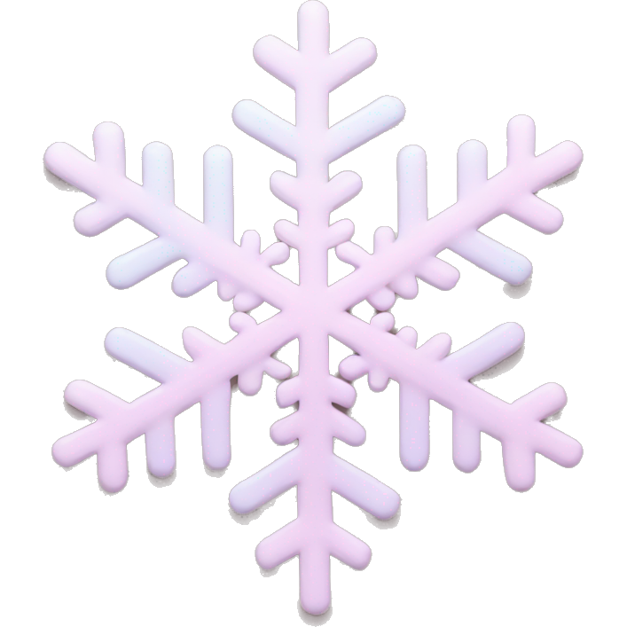 Pastel pink snowflake