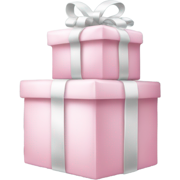 Light pink Christmas gifts under a white Christmas tree