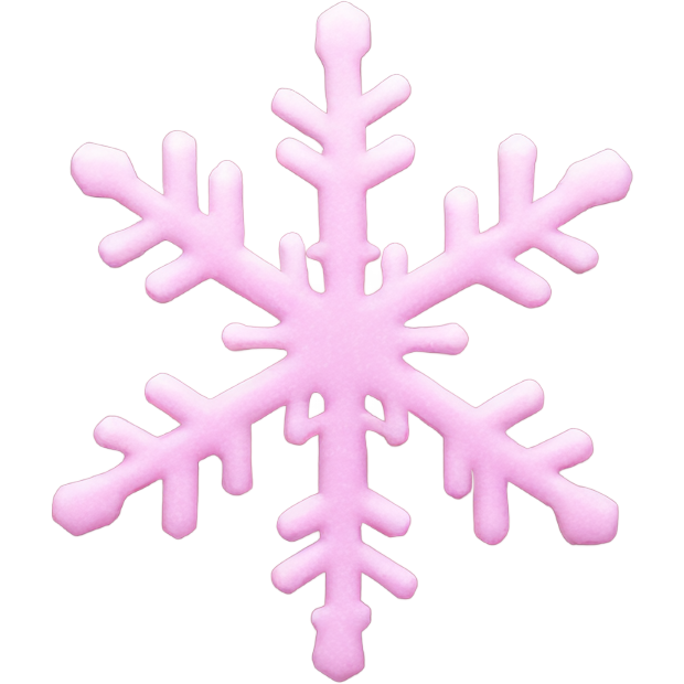 Pink snow flake