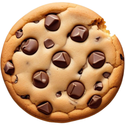 Super realistic chocolate chip cookie
