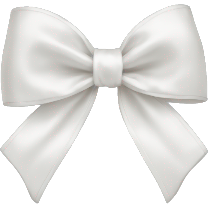 White satin bow