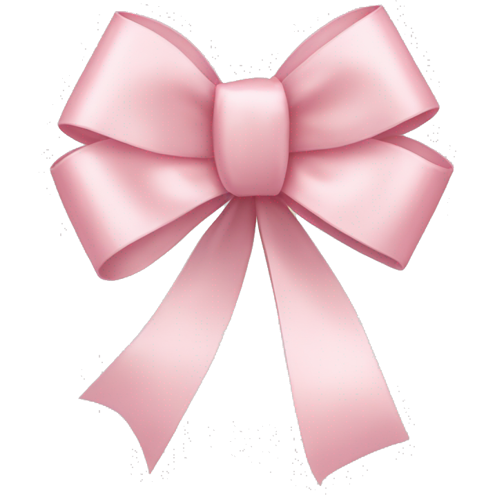 Light pink ribbon bow
