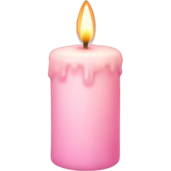 Light pink candle