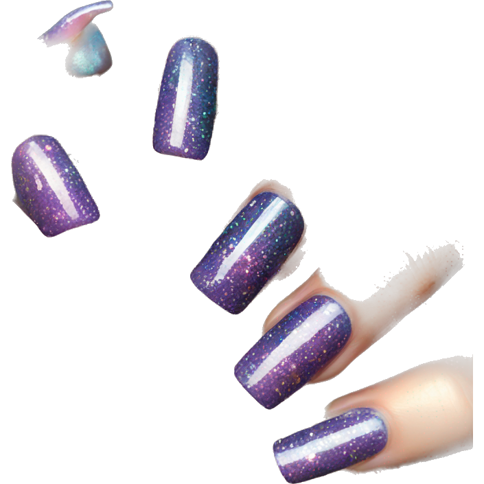 Glitter nails tattoo