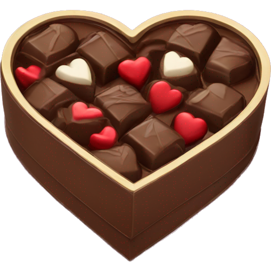 Heart chocolate box