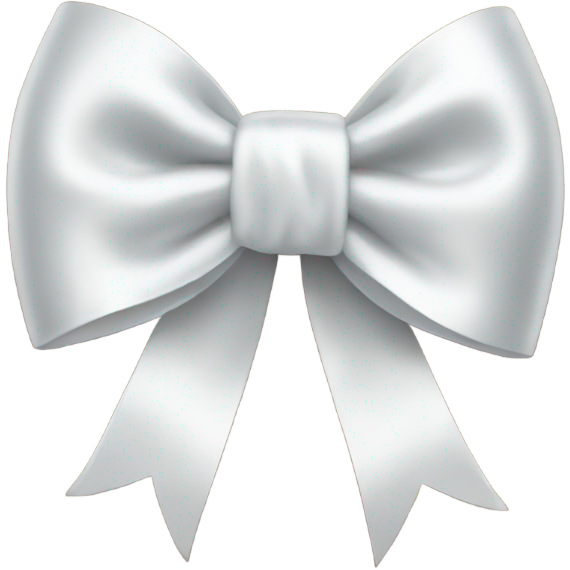 White satin bow