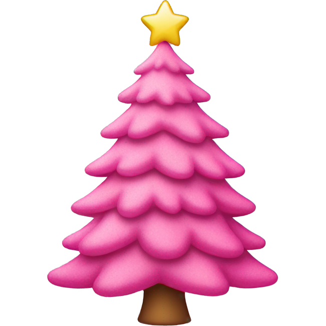 Pink christmas tree