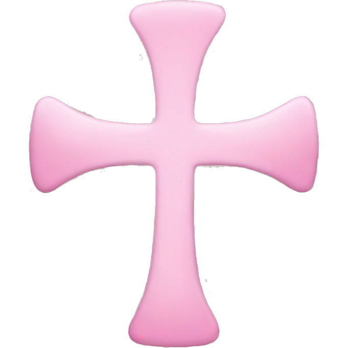 Baby pink cross