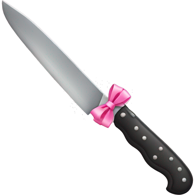 Knife with pink bow