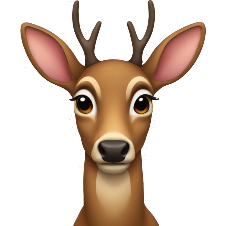 Deer heart shaped eyes