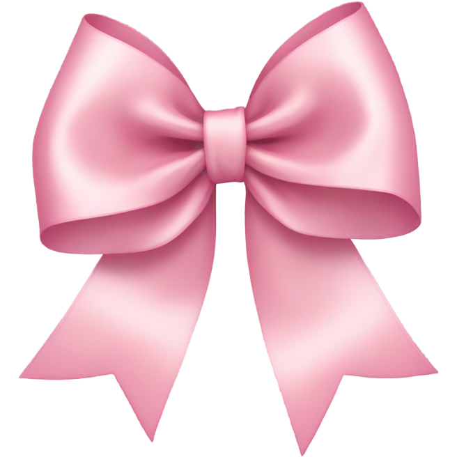 Light pink ribbon bow