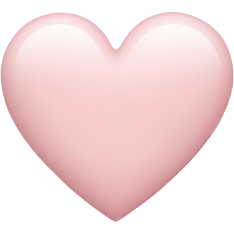 Pale pink heart