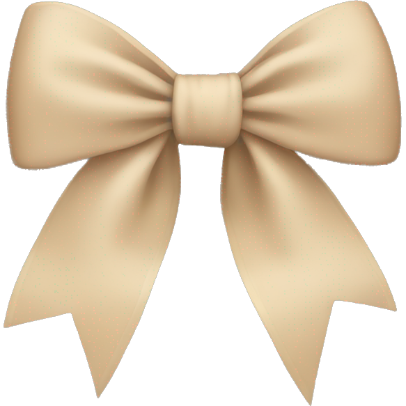 Beige bow