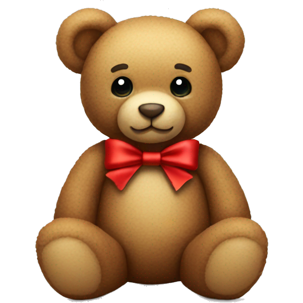 Teddy bear with a red bow