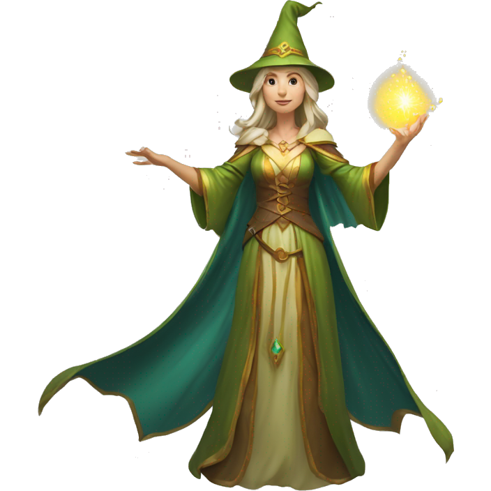 D&D Caucasian female noble wizard elf casting a spell