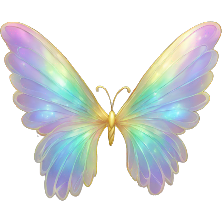 Iridescent fairy wings