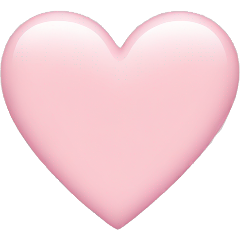 A light pink heart