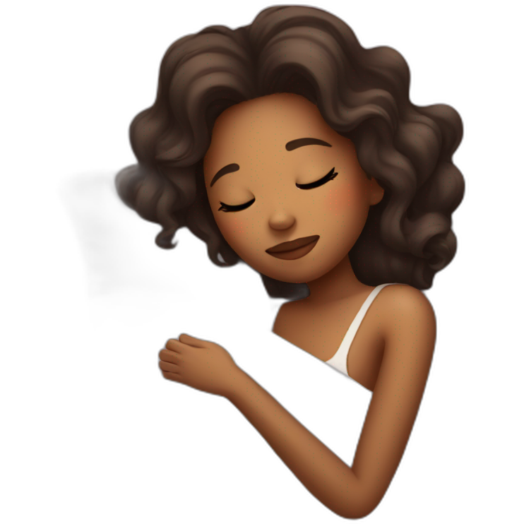 Girl in bed sleeping