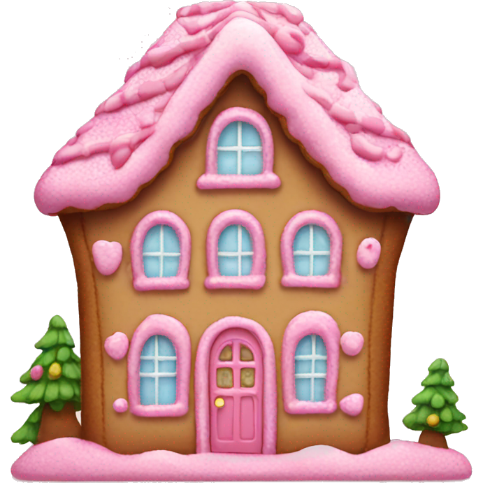 Pink ginger bread house cute