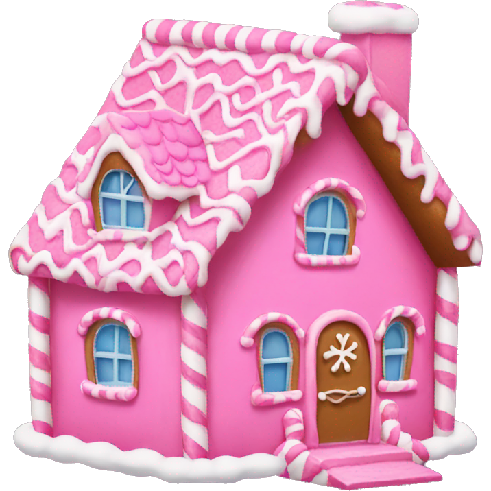 Pink gingerbread house