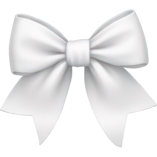 White bows