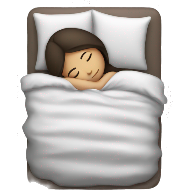Brunette girl sleeping