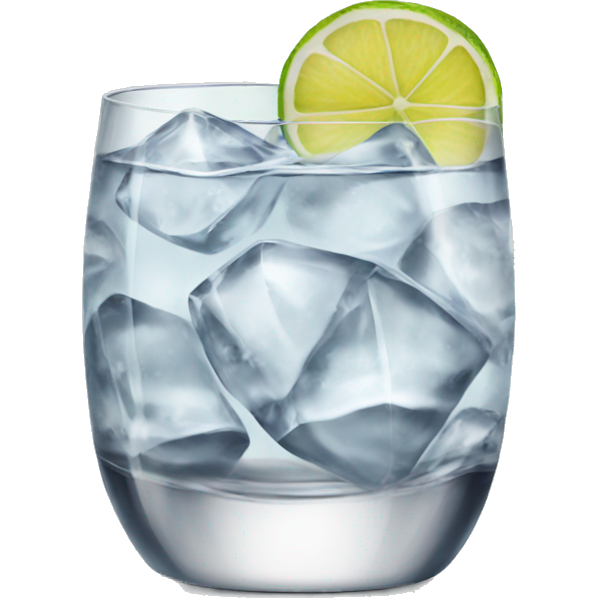 Gin on the rocks