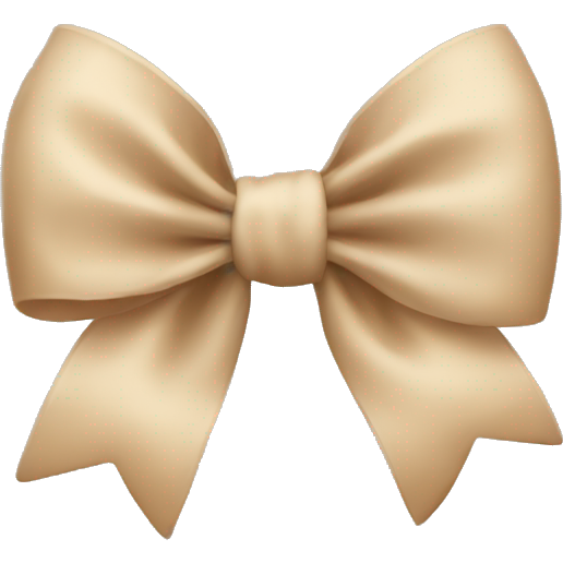Beige bow