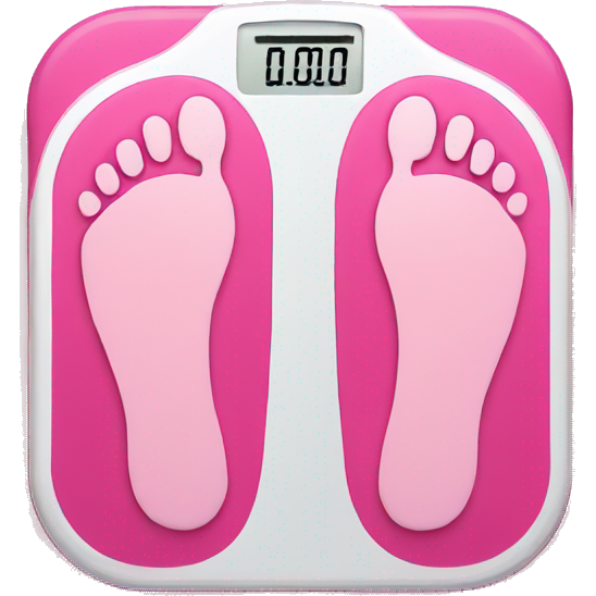 Pink body weight scale