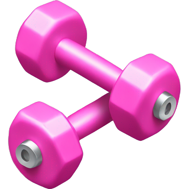 Pink dumbbell
