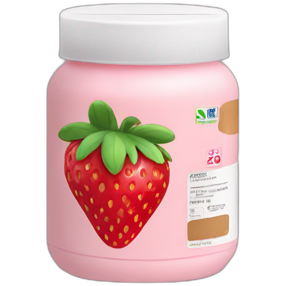 Protein powder strawberry flavour