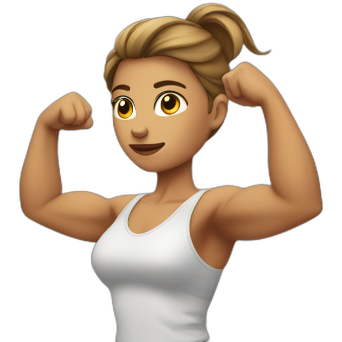 Women show biceps