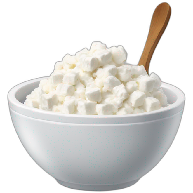 Cottage cheese in a bowl