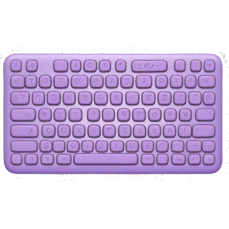 Pastel purple keyboard