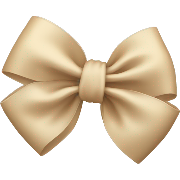 A beige bow