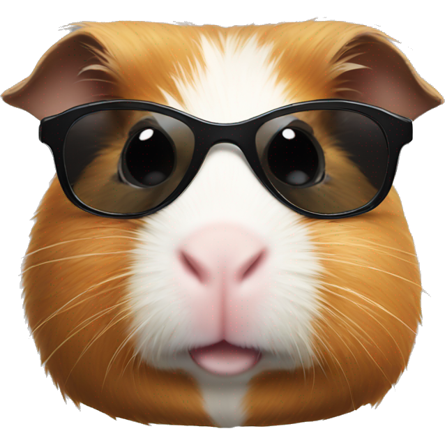 Guinea pig with sunglasses
