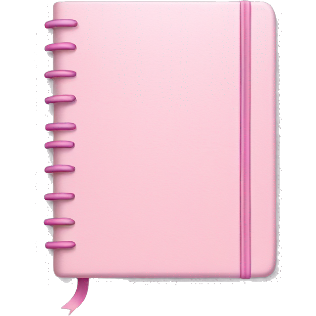 Light pink notebook