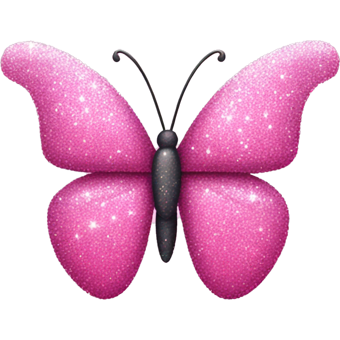 Pink sparkly butterfly