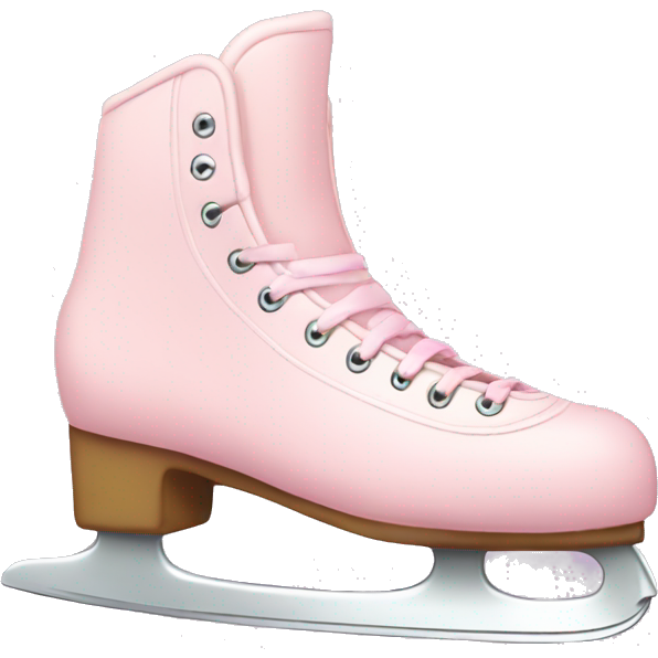 Pastel pink ice skates