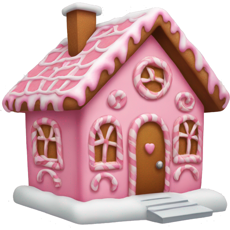 Pink gingerbread house