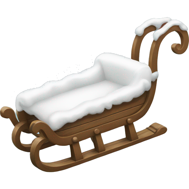 White Christmas sled