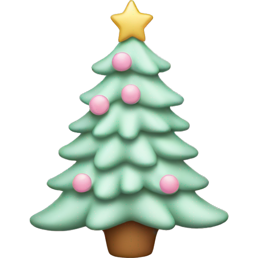 Pastel pink christmas tree