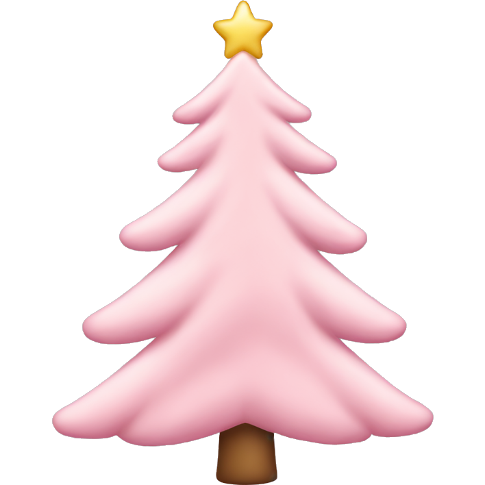 Pastel pink christmas tree
